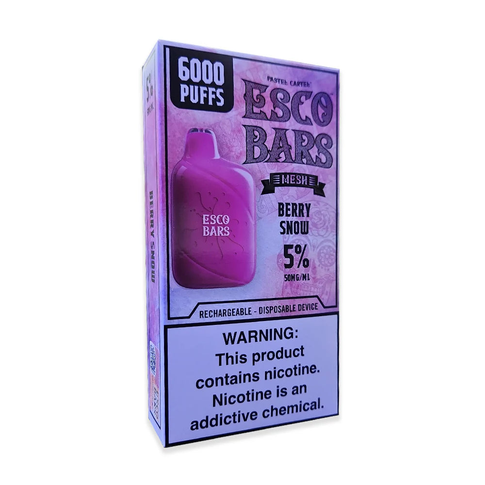 Esco Bars Mesh Pastel Cartel 6000 Rechargeable Disposable 50mg - Rainbow Melons